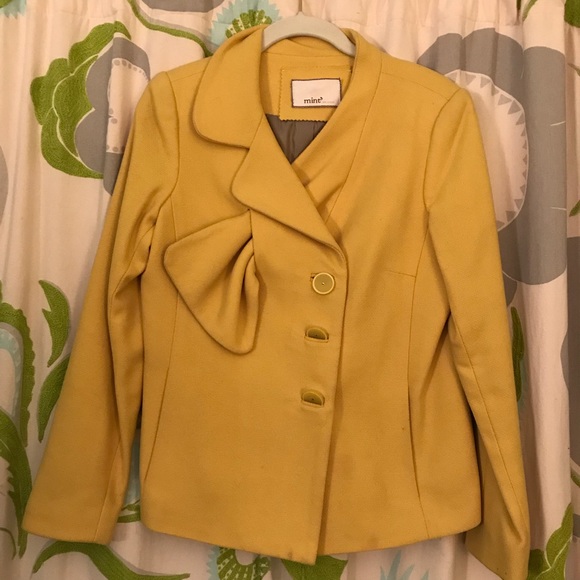 MINT Jodi Arnold Jackets & Blazers - Mint by Jodi Arnold yellow wool jacket